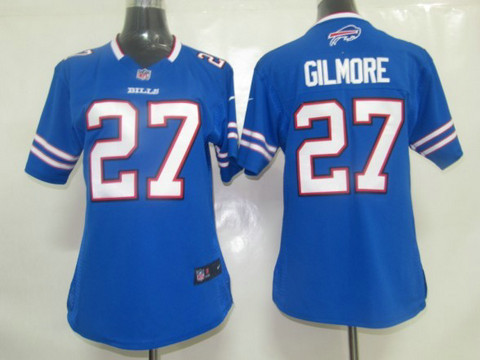 Nike Women's NFL Buffalo Bills 27 Gilmore Game Jerseys in Blue